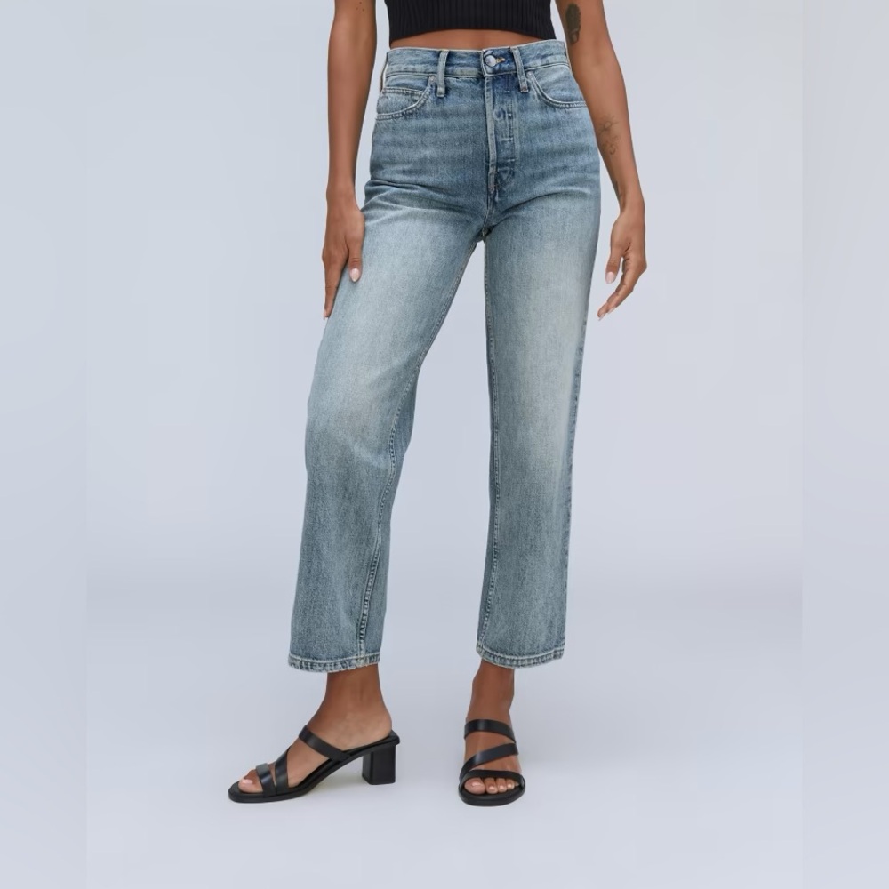 NWT EVERLANE RIGID WAY-HIGH JEAN // VINTAGE LIGHT WASH